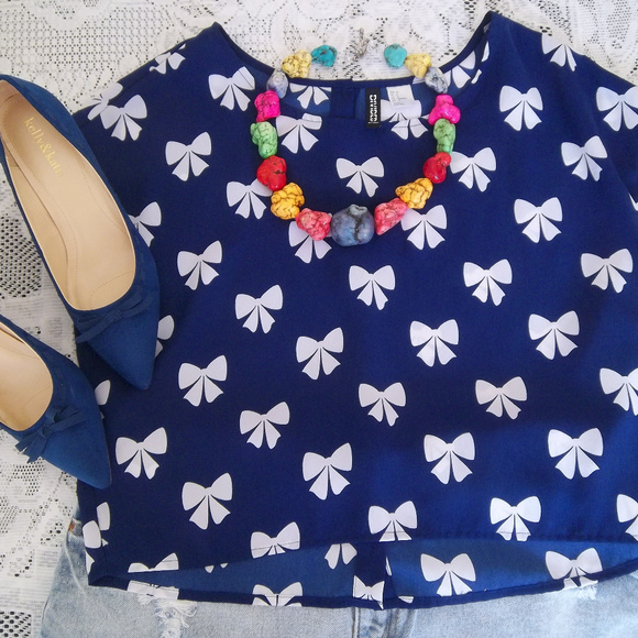 Divided by H&M Tops - Divided by H&M Bow Crop Top Blouse